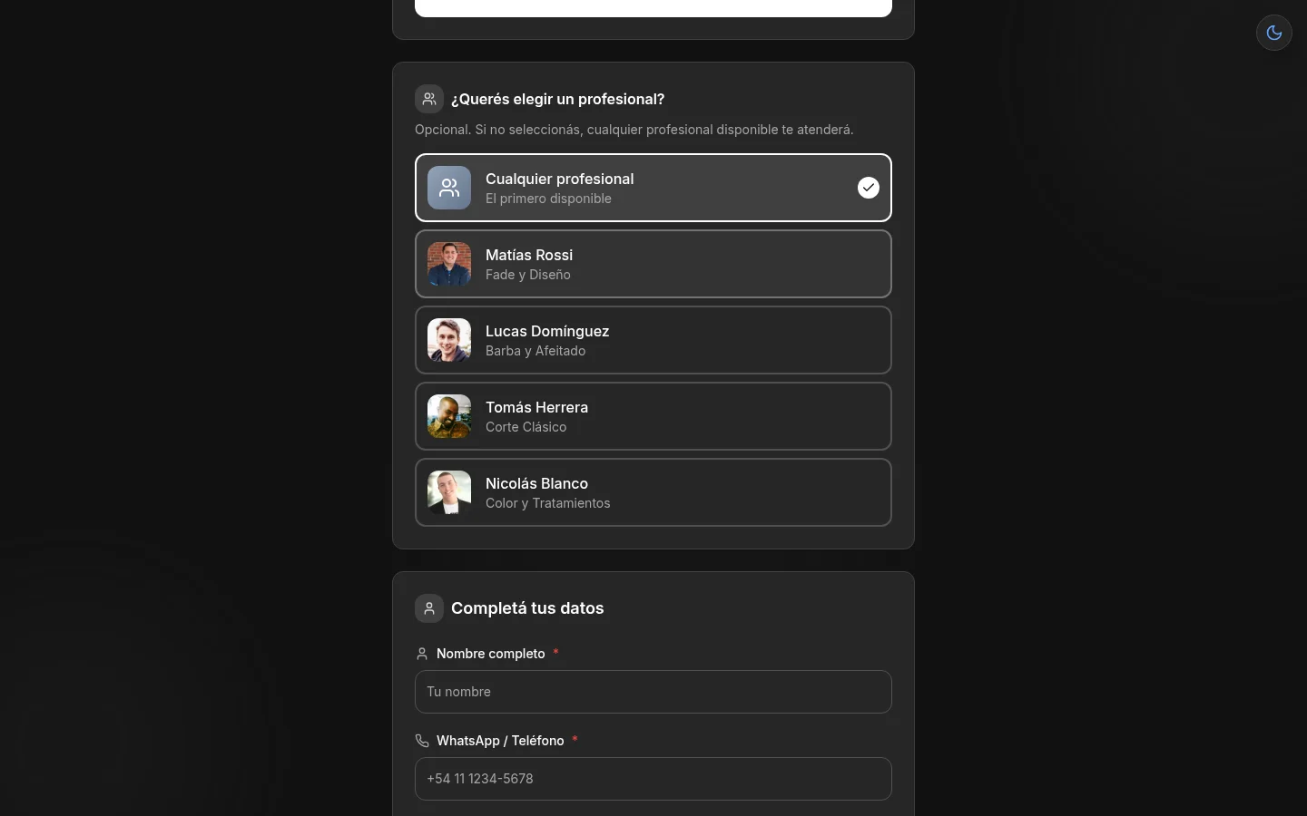 Confirmación + cobro instantáneo